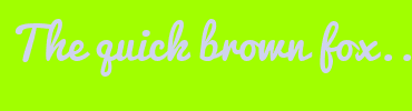Image with Font Color CFD3EE and Background Color A1FF00